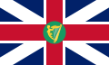 Proposition d'Union Jack incluant la harpe irlandaise (1801)