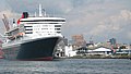 Queen Mary 2 laivas Bruklino terminale