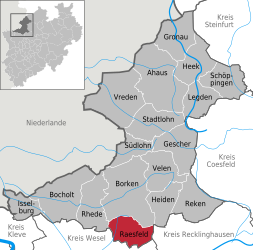 Raesfeld – Mappa