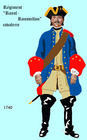 régiment Royal-Roussillon cavalerie de 1740 à 1757