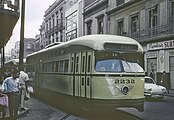 1950年代後半以降はPCCカーが使用された（1966年撮影）