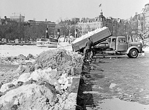 Snötippning 1958.