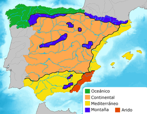 Climas en España / Spanish climate areas