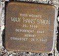 Stolperstein von Max Simon