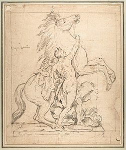 Study for one of the horses of Marly (Metropolitan Museum)