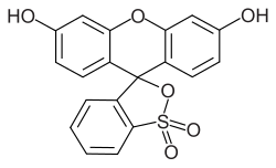Strukturformel von Sulfonfluorescein