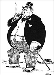 Fat Cat cartoon of a Subsidised Miner