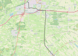 Tramlijn Slagharen - Hoogeveen op de kaart