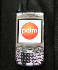 Photograph of a Palm Treo 700p CDMA Smartphone...