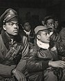 第332戦闘群パイロット、イタリアでのブリーフィングで。(1945年)