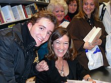 Hislop signing books in Greece, February 2008