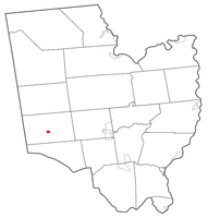 Map highlighting Galway's location within Saratoga County.