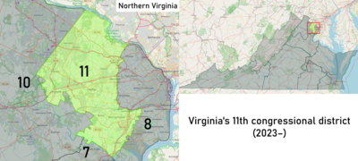 Virginia's 11th congressional district (from 2023).png