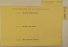 Original ballot Voto eleccion presidencial 1970.jpg