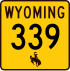 Wyoming Highway 339 signo