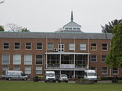 Wrexham guildhall from Llwyn Isaf.JPG