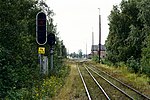 Infarten mot Haparanda år 2003, sedd från början av järnvägsbron.