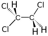 Formula di struttura del tricloroetano