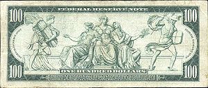 Reverse of 100 dollars (1914 series)