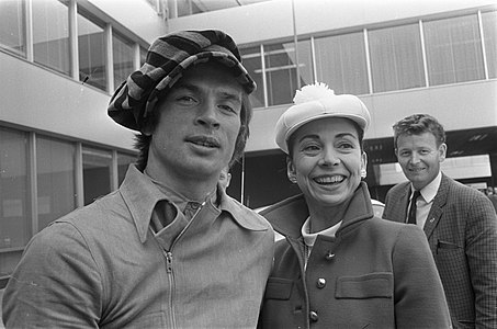 Avec Rudolf Noureev en 1968.