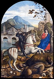 Saint Georges, la princesse et le dragon Gallerie dell'Accademia de Venise