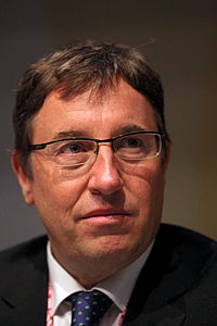 Brazilian-German economist Achim Steiner, speaking as then head of the U.N. Environment Programme, described anti-lead efforts as a key sustainable development success. Achim Steiner-IMG 0837.jpg