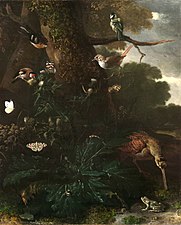 Animals and Plants of the Forest (ca. 1670-80), oil on canvas, 81.2 x 64.7 cm., Yale University Art Gallery