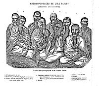 Inhabitants of Tematagi, removed to Tahiti in 1857 for killing and eating the survivors of the shipwrecked schooner Sarah Ann