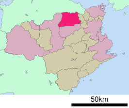 Situering van Awa in de prefectuur Tokushima