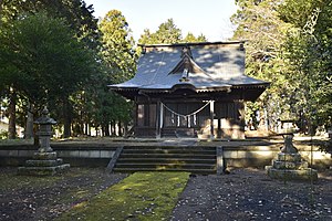 阿波山上神社の拝殿