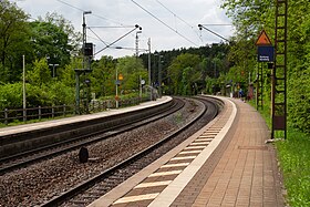 Bahnsteige, Blick Richtung Westen