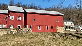 Bank barns, view from Church Road