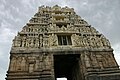 Close up of gopura (tower) over main entrance