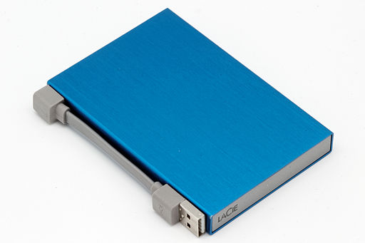Blue external USB hard drive 02
