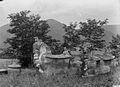 Toba Batak sarcophagi and skull pots circa 1918, photo by Tassilo Adam