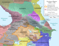 Artsah Krallığı haritadaki konumu