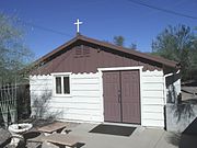 The First Church of Cave Creek, also known as Good Shepherd of the Hills Episcopal Church, was built in 1948.