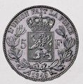 5 francos de prata de 1849.