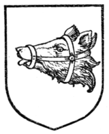 Fig. 352.—Bear's head erased and muzzled (Scottish).