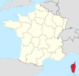 Položaj Korzike u Francuskoj