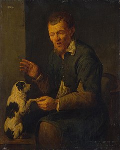 Paysan avec un chien, vers 1640 Musée de l'Ermitage