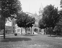 Michigan State Normal School Detroit Publishing Company - MSNC Old Main Building.jpg