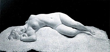 Mujer desnuda reclinada.