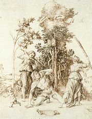 Orpheus nach einer Zeichnung von Dürer