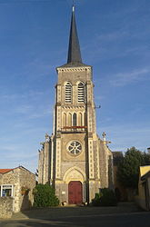 The church of Saint-Martin, in Préaux