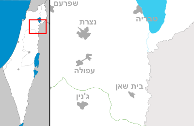 Kortpositioner Israel Emek-beit-shean