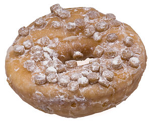 English: An Entenmann's crumb donut, bought fr...