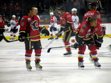 Theoren Fleury and Jarome Iginla