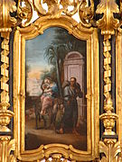 Saint Joseph leaves Bethlehem with his family