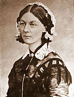 Die historische Persönlichkeit Florence Nightingale um 1860, von der der Film „The White Angel“ erzählt